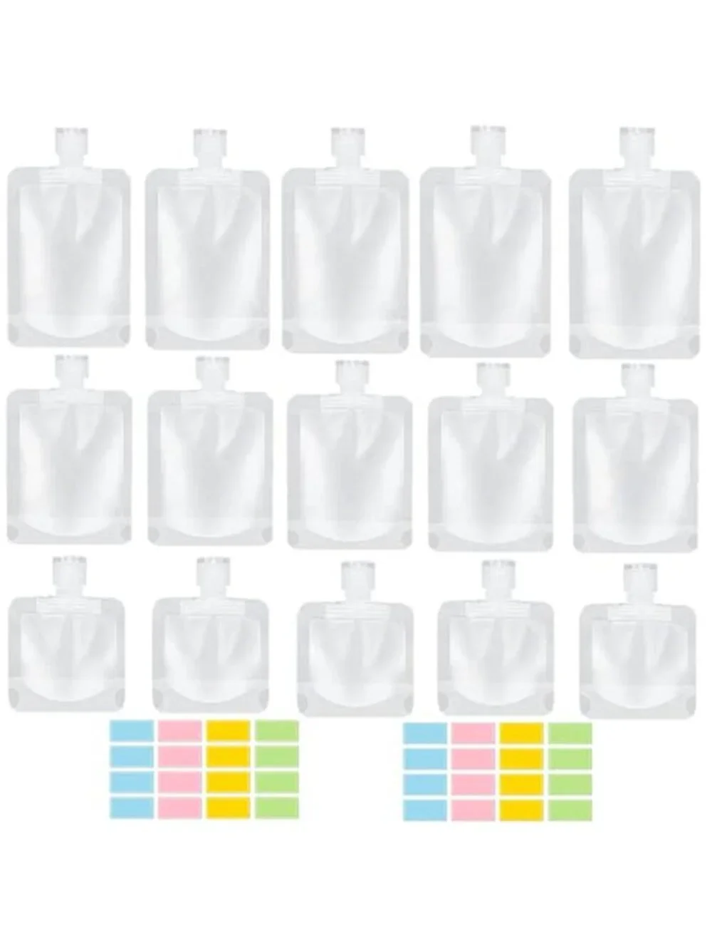 Travel Toiletry Bottles Set Leak Proof Refillable Containers TSA 17 Piece Kit